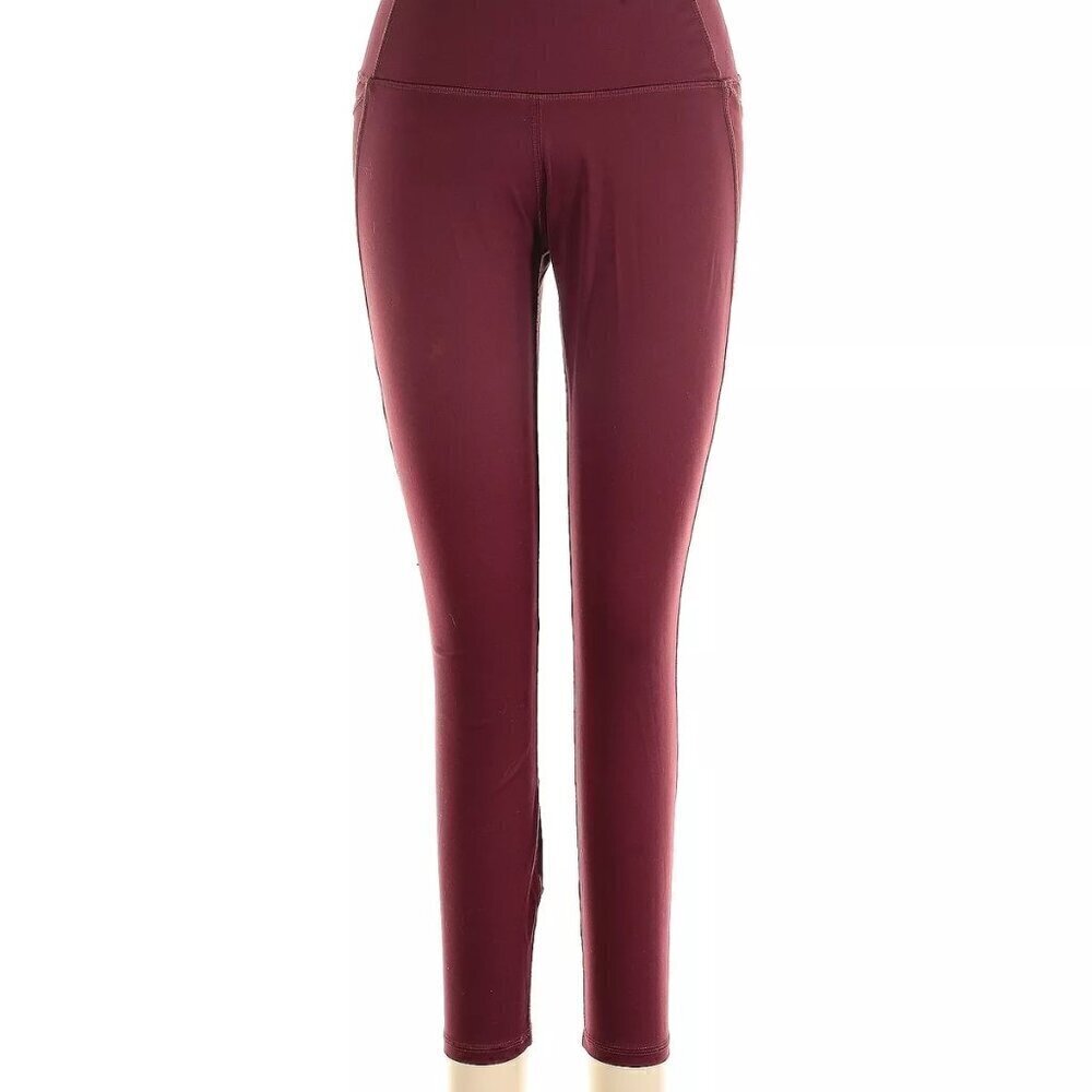 All in Motion Women Burgundy Red Active Yoga Pants